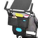 Munchkin® Brica® Stroller Organizer Bag - Universal Fit with Cup Holders and Wipes Case, Fits UPPAbaby, Evenflo, BabyTrend and more, Black by TinyTreasures Baby Boutique