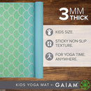 Gaiam Kids Yoga Mat Exercise Mat, Yoga for Kids with Fun Prints - Playtime for Babies, Active & Calm Toddlers and Young Children (60" L x 24" W x 3mm Thick) by TinyTreasures Baby Boutique