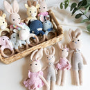 Bunny Family Mom, Handmade Crochet Plushie Doll, Amigurumi, Baby/Toddler Doll by TinyTreasures Baby Boutique