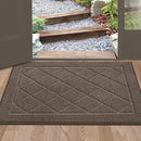 BEQHAUSE Dirt Trapper Door Mat 24" x 36", Doormat Non-Slip Entryway Rugs Washable, Dog Door Mat Stain Resistant and Absorbent Welcome Floor Mat for Front Back Door, Muddy Wet Shoes & Paws, Light Brown by CozyNest Decor