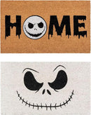 Gertmenian Nightmare Before Christmas Coir Doormat - 2x3 Welcome Mat (2-Pack), Ideal for High Traffic Areas in Front Door, Garage, Entryway - Disney Nightmare Jack Skellington, 80024 by CozyNest Decor