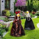 3 Pcs Porch Goose Outfit, Cute Porch Goosey Braid Wig, Crochet Hook Portico Goose Wig for Lawn Goosey Garden by GreenHaven Gardens