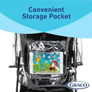 Graco Universal Baby Stroller Plastic Rain Cover & Weather Shield, Lightweight Waterproof Weathershield, Clear Vinyl Infant Car Seat Carriage Umbrella, Winter Snow Wind Protection Travel Accessories by TinyTreasures Baby Boutique