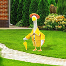 23 Inch Porch Goose Raincoat Outfit with Umbrella– Cement Goose Clothes for Porch Goose Statue, Waterproof Outdoor Goose Outfit for Lawn & Garden Decor by CozyNest Decor