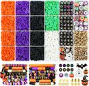 Redtwo 3000 Pcs Halloween Clay Beads for Bracelet Making Kit, Halloween Decorations Charms Jewelry Making, DIY Crafts for Gifts Party Favors by TinyTreasures Baby Boutique