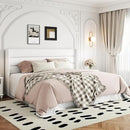 Allewie King Size Velvet Lift Up Storage Bed, Modern Wingback Headboard, Hydraulic Support, No Box Spring Needed, White by CozyNest Decor