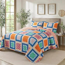 NEWLAKE Quilt Bedspread Sets - Bohemian Farmhouse Pattern Reversible Coverlet Set, King Size by CozyNest Decor