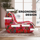 Bean Bag Chair, Loveseat Fireside Chair Bean Bag Sofa Large Bean Bag Chair for Adults, 2 Seater Bean Bag Chairs for Teens with High Density Comfortable Foam, Bean Bag for Living Room, Bedroom (Flower) by CozyNest Decor