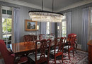 TOCHIC Crystal Chandelier 47 inch, 9 Lights Large Black Crystal Chandeliers for Dining Room, Modern Farmhouse Oval Chandelier Kitchen Island Lighting Fixture for High Ceiling, Living Room, Bar by CozyNest Decor
