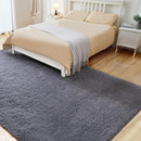 Fluffy Area Rug, 4x5.8 Grey Rugs for Bedroom, Soft Plush Area Rugs for Living Room, Nursery, Study Room, Dressing Room, Home Decor by TinyTreasures Baby Boutique