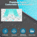 Outdoor Chaise Lounge Chair Set of 2, Foldable & Assemble-Free, 6 Adjustable Positions, Durable Rust-Resistant Frame, Portable Outdoor Pool Lounge Chairs for Pool Patio Beach, Black by GreenHaven Gardens