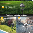 Solar Spot Lights Outdoor, 2 Pack Solar Landscape Spotlights IP65 Waterproof 9.8ft Cable, Auto On/Off Outdoor Wall Lights for Garden Yard Driveway Porch Walkway Pool (3000K Warm White) by GreenHaven Gardens