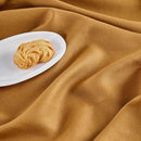Solino Home Linen Hemstitch Table Runner 60 Inches - 100% Pure Linen Brown Sugar Hemstitch Table Runner 14 x 60 Inch Ideal for Dresser and Coffee Tables - Fall, Thanksgiving - Classic Hemstitch by CozyNest Decor