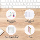 Votum 18-Month Day Large Planner, 2025-2026, Daily, Weekly & Monthly, January 2025 - June 2026, Life Is Good - Appointment Book with 3 Sticker Sheets, Twin-Ring Binding, Notes Pages - School & Work by TinyTreasures Baby Boutique