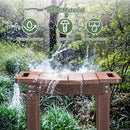 HDPE Shower Bench Seat Capacity 300LB, Waterproof Bathroom Stool with Side Carry Holes, Compact 16.8" L Design, Non-Slip Shower Seat for Elderly, Shaving Legs & Spa - Indoor/Outdoor Use(Brown) by TinyTreasures Baby Boutique