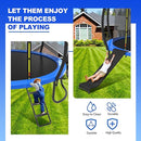 Universal Trampoline Ladder Slide kit, 3 Steps Wide Step for Trampoline, Trampoline Accessories Slide with Buffer Section for Children Kids by TinyTreasures Baby Boutique