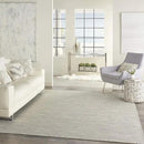 Nourison Positano Indoor-Outdoor Light Grey 5' x 7' Area Rug, Easy Cleaning, Non Shedding, Bed Room, Living Room, Dining Room, Backyard, Deck, Patio (5x7) by GreenHaven Gardens