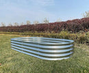 9' x 3' Metal Oval Raised Garden Bed Planter (2 PK) by CozyNest Decor