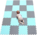 YIMINYUER® 20 Tiles (30cm×30cm×1cm Each Tile) Baby Soft Puzzle Play Mats, Kids Thick EVA Foam Floor, Toddlers & Children's Soft Interlocking Mat R08R12G301020 by TinyTreasures Baby Boutique