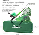 Kids Fishing Pole, Kids Portable Telescopic Fishing Rod Set, Tackle Box and Fishing Net Combo Kit, Kids Fishing Gear for Boys and Girls Age 5-10 and Youth by TinyTreasures Baby Boutique