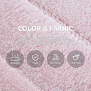Bean Bag Chairs for Adults Giant Bean Bag Chair Memory Foam BeanBag Chair Big Bean Bag Sofa with Filler Faux Fur Fireside Beanbags Lazy Sofa for Living Room Bedroom Dorm Office (Pink Plush) by CozyNest Decor
