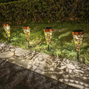 DIBIEECN 4 Pack Sun and Moon Solar Garden Pathway Lights Outdoor,Metal Garden Decorations Outdoor Lights with Patterns and Warm Light,Waterproof Landscape Lighting for Path Patio Backyard Yard by GreenHaven Gardens