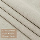 100" W x 84" L Faux Linen Room Divider Curtains, Full Blackout Pinch Pleated Drapes for Traverse Rod, Bedroom Divider Privacy Drapery with Hooks for Ceiling Track, 1 Panel, Ivory White by CozyNest Decor