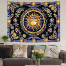 Lunerfex Sun Tapestry Stained Glass Tapestry Wall Decor Tapestries for Bedroom Boho Tapestries Wall Hanging for Bedroom Living Room Glass-Sun-01 60"x80" by CozyNest Decor
