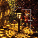 Solar Pathway Lights Outdoor 6 Pack, Warm White Lights Outdoor Waterproof, Bronze Finished Solar Garden Light for Yard Decor, Patio, Landscape, Lawn, Walkway, Pathway, Garden by GreenHaven Gardens