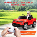Qaba 12V Kids Ride on Truck, Chevrolet Silverado EV RST Licensed Electric Car with Parent Remote Control, Back Storage, Spring Suspension, Soft Start, Auxiliary Wheels, LED Lights, Music, MP3, Red by TinyTreasures Baby Boutique