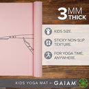 Gaiam Kids Yoga Mat Exercise Mat, Yoga for Kids with Fun Prints - Playtime for Babies, Active & Calm Toddlers and Young Children (60" L x 24" W x 3mm Thick) by TinyTreasures Baby Boutique