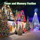 Christmas Light 1000 LEDs 336ft Green Cable Wire Fairy String Tree Twinkle Lights Plug in 12 Modes for Christmas Party, Outdoor, Garden, Wedding, Home Decoration (White) by GreenHaven Gardens