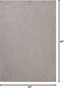 Loloi Amber Lewis Topanga Collection TOP-02 Natural/Silver 5'-3" x 7'-6" Indoor/Outdoor Area Rug by CozyNest Decor