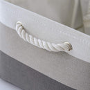 Large Storage Baskets for Shelves, Fabric Baskets for Organizing, Collapsible Storage Bins for Closet, Nursery, Clothes, Toys, Home & Office [3-Pack, Gray Gradient] by TinyTreasures Baby Boutique
