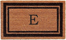 Calloway Mills 152963672E Black Border 36" x 72" Monogram Doormat Letter (E) by CozyNest Decor