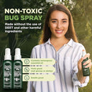 Deet-Free Insect & Mosquito Repellent Pack of 2 (4 oz) – Nice Smelling Insect Repellent with Lemongrass Oil Safe for Pets and Kids – Bug Spray Against Mosquitoes, Gnats, Black Flies, and No-See-ums by TinyTreasures Baby Boutique