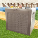 36 Gallon Outdoor Deck Box,Storage Lockable Waterproof Patio Furniture,Garden Tools,Cushions,Pool Accessories Outside Storage Resin Box(Grey Pattern) by GreenHaven Gardens