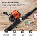 Kids Fishing Pole, Kids Portable Telescopic Fishing Rod Set, Tackle Box and Fishing Net Combo Kit, Kids Fishing Gear for Boys and Girls Age 5-10 and Youth by TinyTreasures Baby Boutique