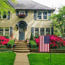 TOPFLAGS Garden Flag Stand with American Flag Garden Flag Metal Yard Flag Holder Pole Stake Small Flag Stands for Garden Flags 12 x 18 with Clips and Stopper 2 Pack by CozyNest Decor