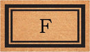 Calloway Mills 152962436F Black Border 24" x 36" Monogram Doormat, (Letter F) by CozyNest Decor