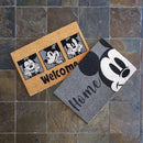 Gertmenian Disney Mouse Doormat Rug Front Door Coir Mat Indoor Outdoor Entryway Carpet, 2-Pack 20x34, Retro Mickey Home/Welcome by CozyNest Decor