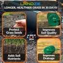 LANDZIE Lawn & Garden Spreaders - 44 Inch Heavy Duty Metal Mesh Basket Push/Tow Spreader - Compost, Peat Moss, Top Soil, Mulch - Durable Lightweight Multi-Purpose Yard Care Equipment - Manure Spreader by GreenHaven Gardens