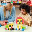 Picasso Cubes Kids Pixel 1” Magnetic Puzzle Cube Mix & Match w/Free Ideabook Sensory Toys STEAM Learning Building Block Magnets Construction Toy Set Stacking Magnet Creative Kit by TinyTreasures Baby Boutique