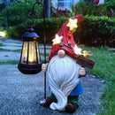 Solar Garden Gnomes Statue with Succulent and 4 LED Lights - Solar Lantern Gnomes Decorations for Yard Outdoor gnome Decorations for Garden, Patio Gnome Gifts for Mom by CozyNest Decor