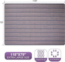 G GOOD GAIN Picnic Blankets Outdoor - Waterproof Outdoor Rug with Shoulder Carry Strap | Machine Washable Picnic Mat with Sandproof Backing for RV, Balcony, Camping, Hiking, Concerts (Blue, 9' x 6') by TinyTreasures Baby Boutique