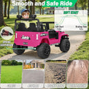 2 Seater Ride On Car Truck with Remote Control XL, Kids 24V Battery Powered Electric Vihicle w/21 in Seat, 3 Speeds, 2WD/4WD Switichable, Shock Absorbers,Bluetooth, Flower, Gift Choice by TinyTreasures Baby Boutique