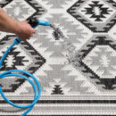 Keen Home Design Outdoor Rug - 8x10 Washable Indoor/Outdoor Rug for Patio, Balcony, Kitchen, Garden, Beach, Deck and Porch. Size: 7'9" x 10'2" by GreenHaven Gardens