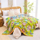 Fall Throw Blanket, 100% Cotton Soft Rustic Boho Throw Blanket for Bed, 50"x60" Farmhouse Decor Bed Flower Blankets, Light Weight Reversible Bohemian Throw Quilt by CozyNest Decor