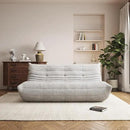 Bean Bag Chair, Oversized Bean Bag Chair for Living Room, Fireside Chair for Adults with Memory Foam Filled, Big Accent Lounge Floor Sofa for Reading, Relax, No Assembly Required. (Grey 3-Seater) by CozyNest Decor