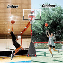 Basketball Hoop Outdoor 10 FT Height Adjustable, Portable Basketball Goals Systems with 45" Backboard for Youth Adults Kids - Backyard, Driveway, Indoor Play by TinyTreasures Baby Boutique